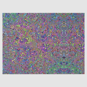 Rainbow Tie Dye Marble Hippie Look Tissue Paper