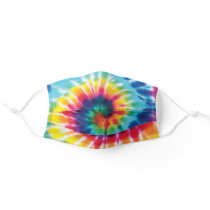 Rainbow Tie Dye Medical Health Care Adult Cloth Face Mask
