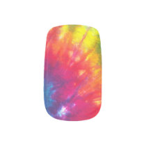 Rainbow Tie-Dye Minx Nail Art Rainbow Tie-Dye Minx Nail Art
