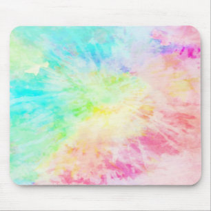 Rainbow Tie Dye Mouse Pad
