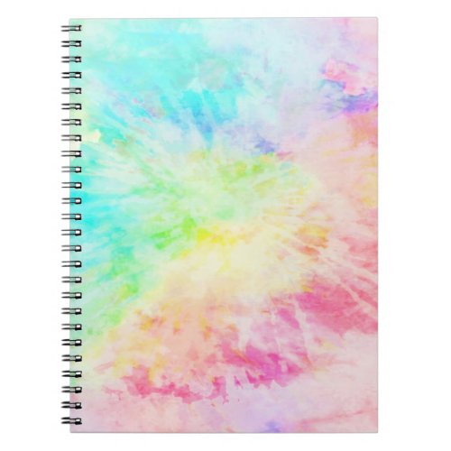 Rainbow Tie Dye Notebook
