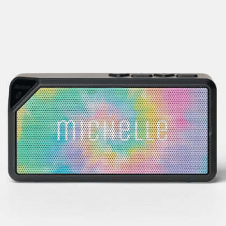 Rainbow Tie Dye Pattern Personalized Bluetooth Speaker