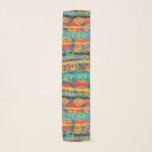Rainbow Tie Dye Peace Signs Retro Scarf<br><div class="desc">Liven up your wardrobe with this chic chiffon scarf. The retro design features bright tie dye style stripes and peace signs in a rainbow of colors including red,  pink,  turquoise,  green,  blue,  purple,  orange and yellow.</div>