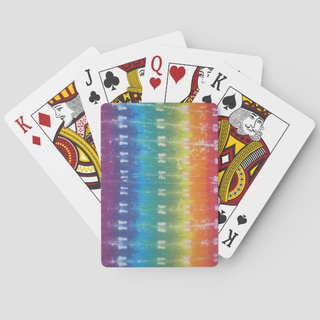 Rainbow Tie Dye Playing Cards (Back)