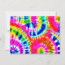 Rainbow Tie Dye Postcard