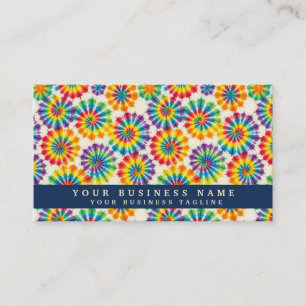 Rainbow Tie Dye Psychedelic Business Cards