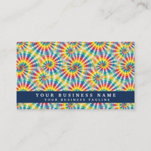 Rainbow Tie Dye Psychedelic Business Cards