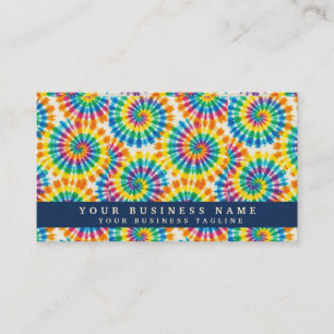 Rainbow Tie Dye Psychedelic Business Cards
