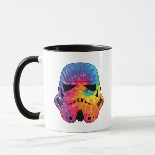 Rainbow Tie Dye Stormtrooper Helmet Mug