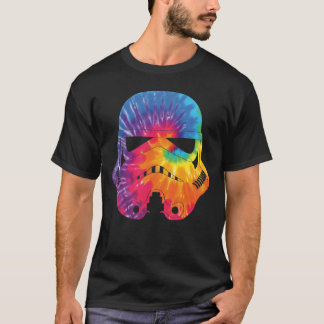Rainbow Tie Dye Stormtrooper Helmet T-Shirt