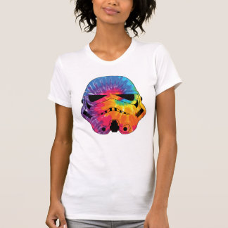 Rainbow Tie Dye Stormtrooper Helmet T-Shirt