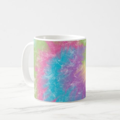Rainbow Tie Dye Swirl Coffee Mug