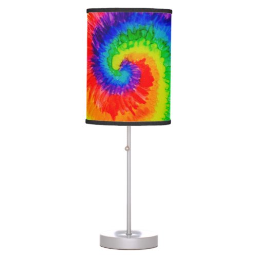 Rainbow Tie_Dye Swirl  Table Lamp