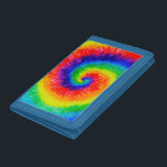 Rainbow Tie-Dye Swirl  Trifold Wallet<br><div class="desc">Beautiful rainbow Tie-Dye alcohol ink painting.</div>