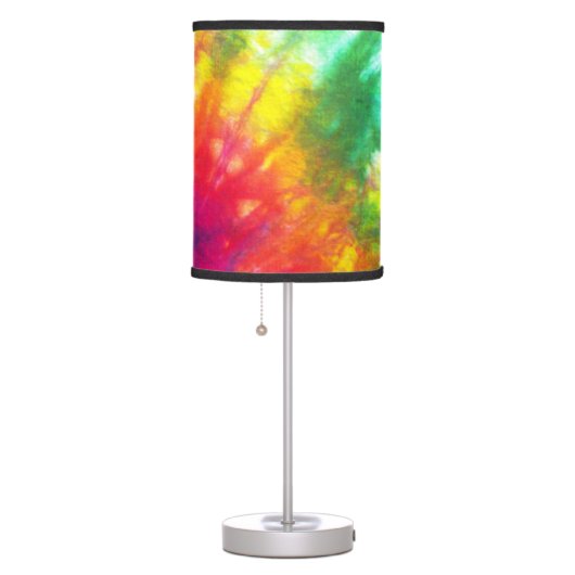 Rainbow Tie-Dye Table Lamp (Right)