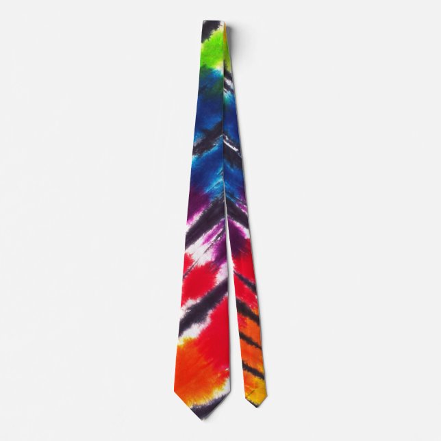 Rainbow Tie-Dye Tie (Front)