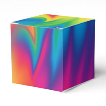 Rainbow Tie-dyed Birthday Party Favor Box