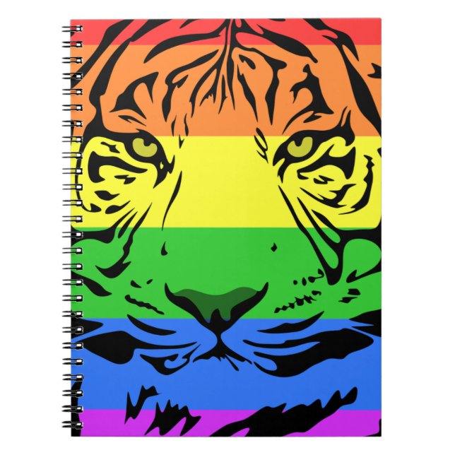 Rainbow Tiger Notebook (Front)