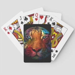 Rainbow Tiger Poker Cards