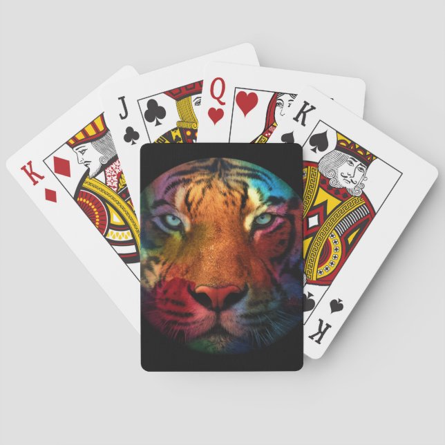 Rainbow Tiger Poker Cards (Back)
