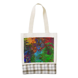 Rainbow Tiger Zazzle HEART Tote Bag