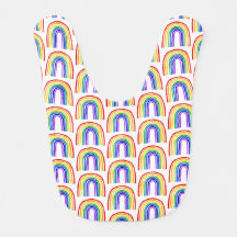 Rainbow Tile babe Bib