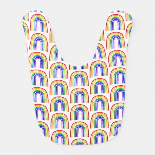 Rainbow Tile babe Bib
