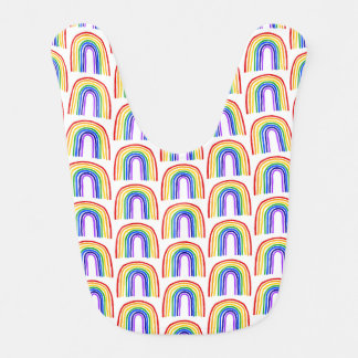 Rainbow Tile babe Bib