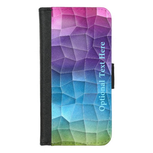 Rainbow Tile Patterned iPhone 87 Wallet Case