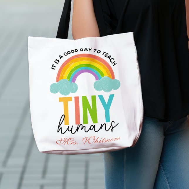 Rainbow Tiny Humans Personalized Crossbody Bag (Creator Uploaded)