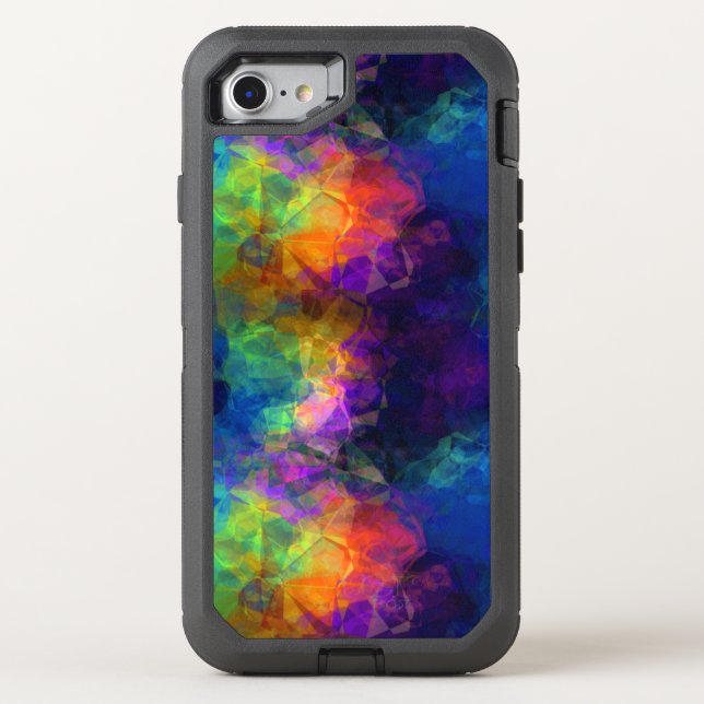 Rainbow Tissue Paper Colorful Collage Otterbox iPhone Case (Back)