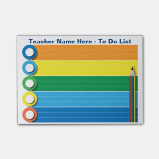 Rainbow To Do List - Personalized Notes
