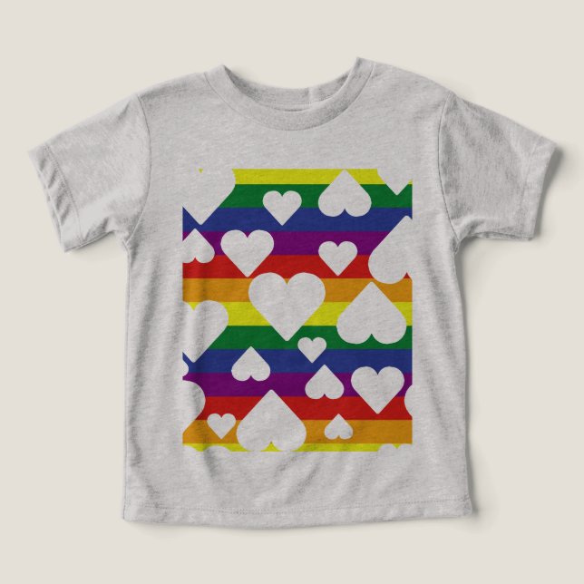 Rainbow Toddler Graphic Tee (Design Front)