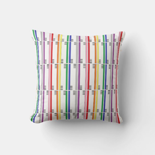 Rainbow Toothbrushes Pillow (Front)