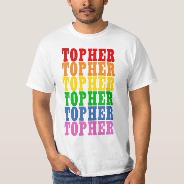 Rainbow Topher T-Shirt (Front)