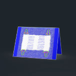 Rainbow Torah bar mitzvah bat mitzvah card<br><div class="desc">Celebrate the mitzvah of being called to the Torah with this rainbow simcha card. Joy,  Shari Pedowitz,  2022,  artistshari.com. Shari Pedowitz Artistic Empire LLC. All rights reserved.</div>