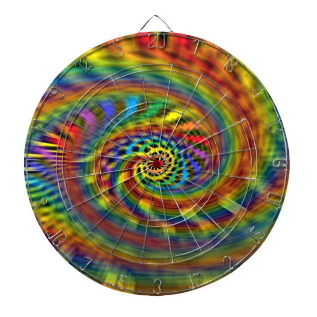 Rainbow Tornado Dart Board (Front)