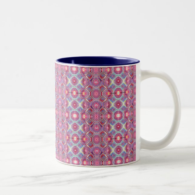 Rainbow Tortoise 11 oz Two-Tone Mug (Right)