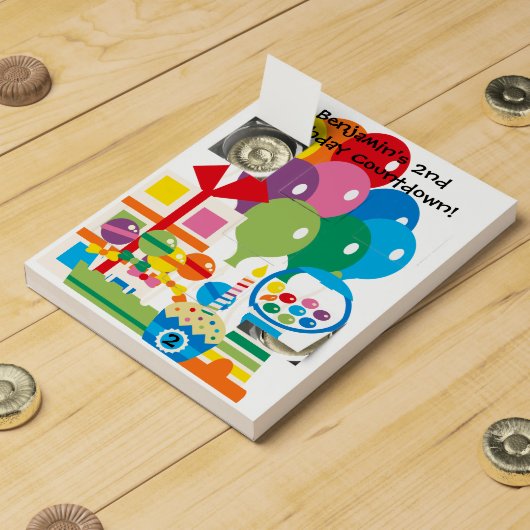 Rainbow Treats Custom Birthday Countdown Calendar (Opened)