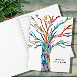 Rainbow Tree Custom Name 2023   Planner<br><div class="desc">This unique Planner is decorated with a rainbow-colored tree. The original design was made in mosaic using tiny pieces of brightly colored glass. Customize it with your name and year. Use the Design Tool option to change the text size, style, or color. Because we create our own artwork you won't...</div>