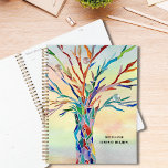 Rainbow Tree Custom Name Planner<br><div class="desc">This unique Planner is decorated with a rainbow-colored tree and a watercolor background. The original design was made in mosaic using tiny pieces of brightly colored glass. Customize it with your name and year. Use the Design Tool option to change the text size, style, or color. Because we create our...</div>