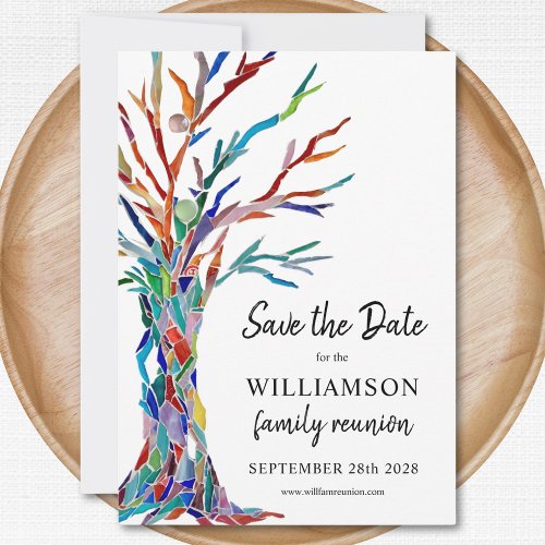 Rainbow Tree Family Reunion Save The Date