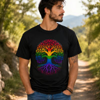 Rainbow Tree of Life Artistic Vibrant
