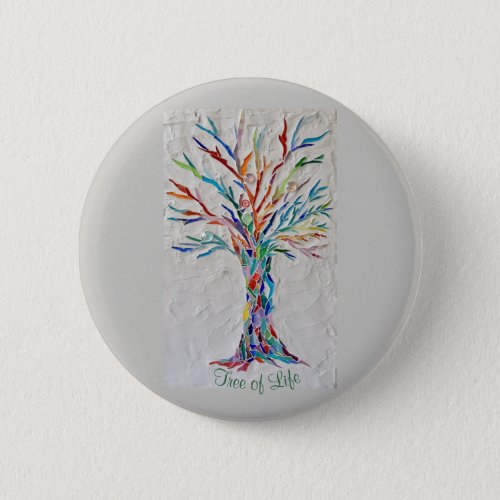 Rainbow Tree of Life Button