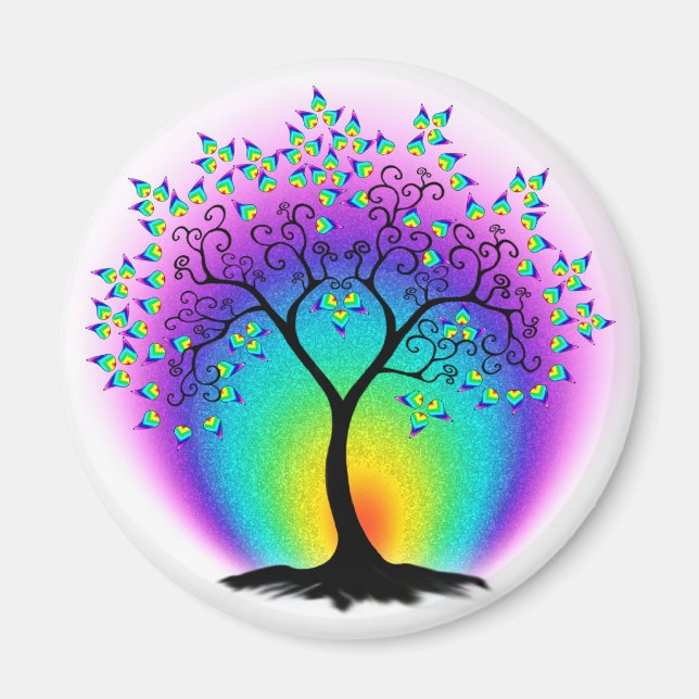 Rainbow Tree of Life Magnet (Front)