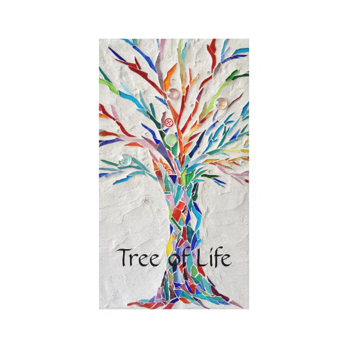 Multicolored tree of life.