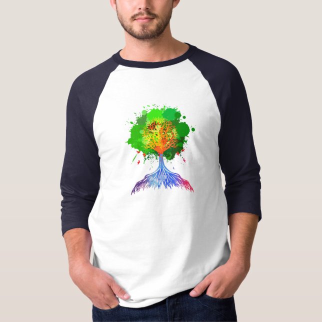 Rainbow Tree of LIfe T-Shirt (Front)
