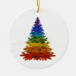 Rainbow Tree Ornament at Zazzle