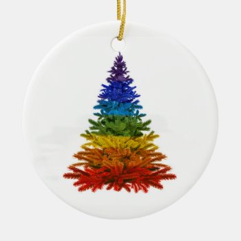 Rainbow Tree Ornament by FROdominatrix at Zazzle