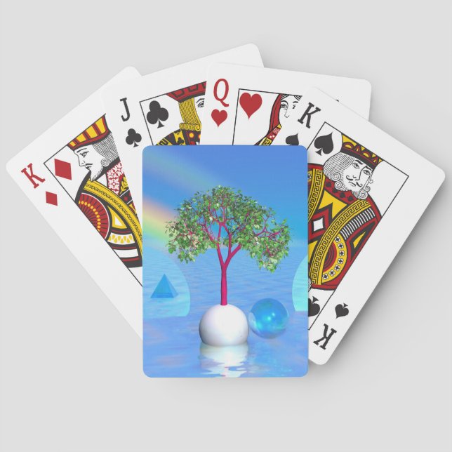 Rainbow Tree  Poker Cards (Back)